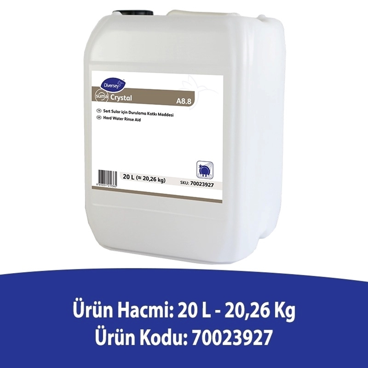 Diversey Suma Crystal A8.8 20 L - Sert Su Bulaşık Parlatıcısı resmi