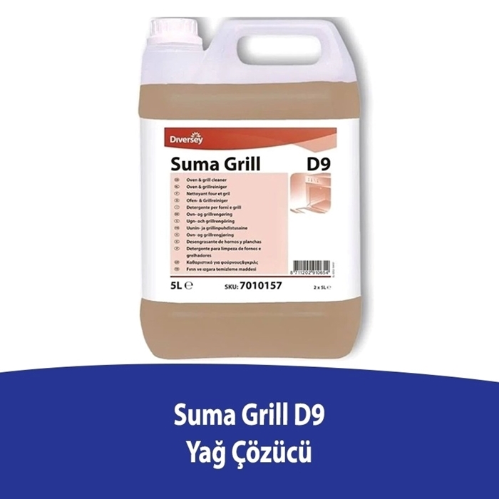 Diversey Suma Grill D9 5 L - Endüstriyel Fırın ve Izgara Yağ Çözücü resmi