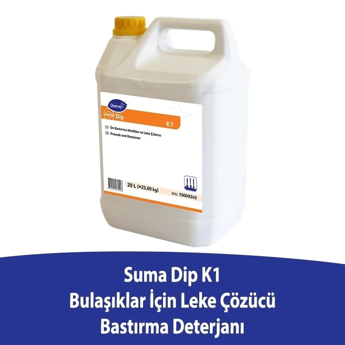 Diversey Suma Dip K1 5 L - Bulaşık Leke Çözücü Bastırma Deterjanı resmi