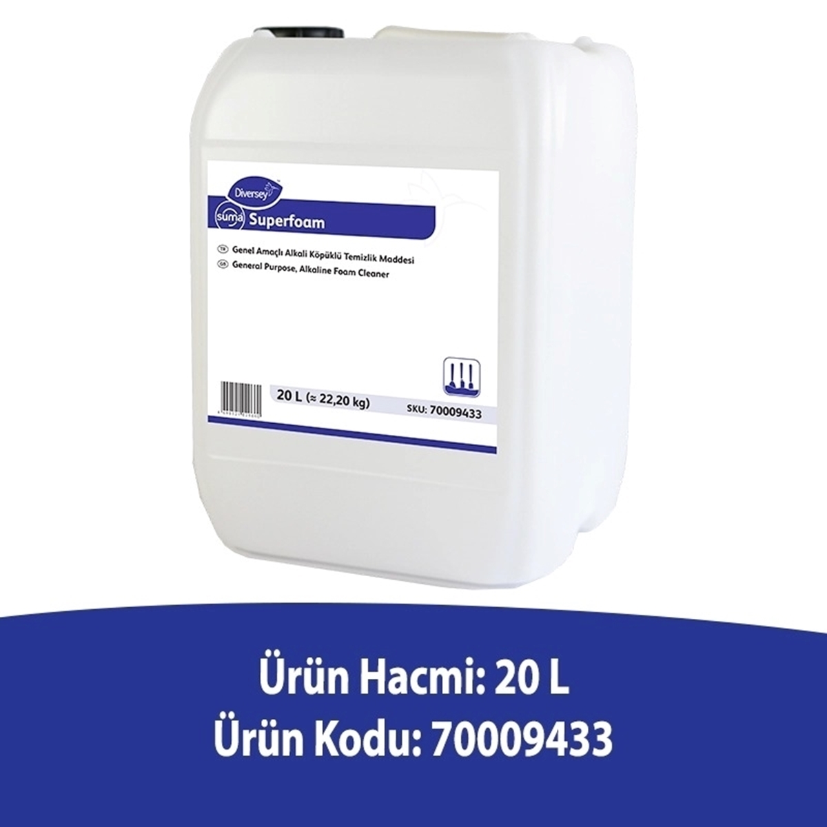 Diversey Suma Superfoam Köpüklü Ağır Yağ Çözücü 20 L resmi