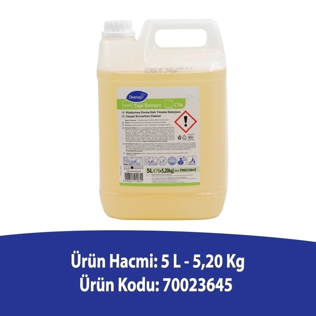 Diversey Taski Tapi Extract C1b Halı Yıkama Deterjanı 5 L resmi