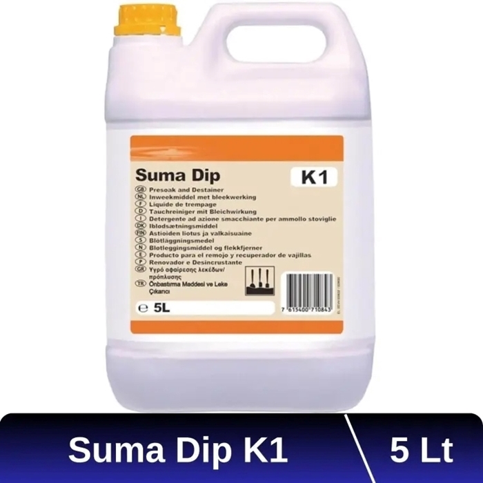 Diversey Suma Dip K1 5 L - Bulaşık Leke Çözücü Bastırma Deterjanı resmi